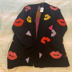 Torrid Size 1 Lip Print Sweater